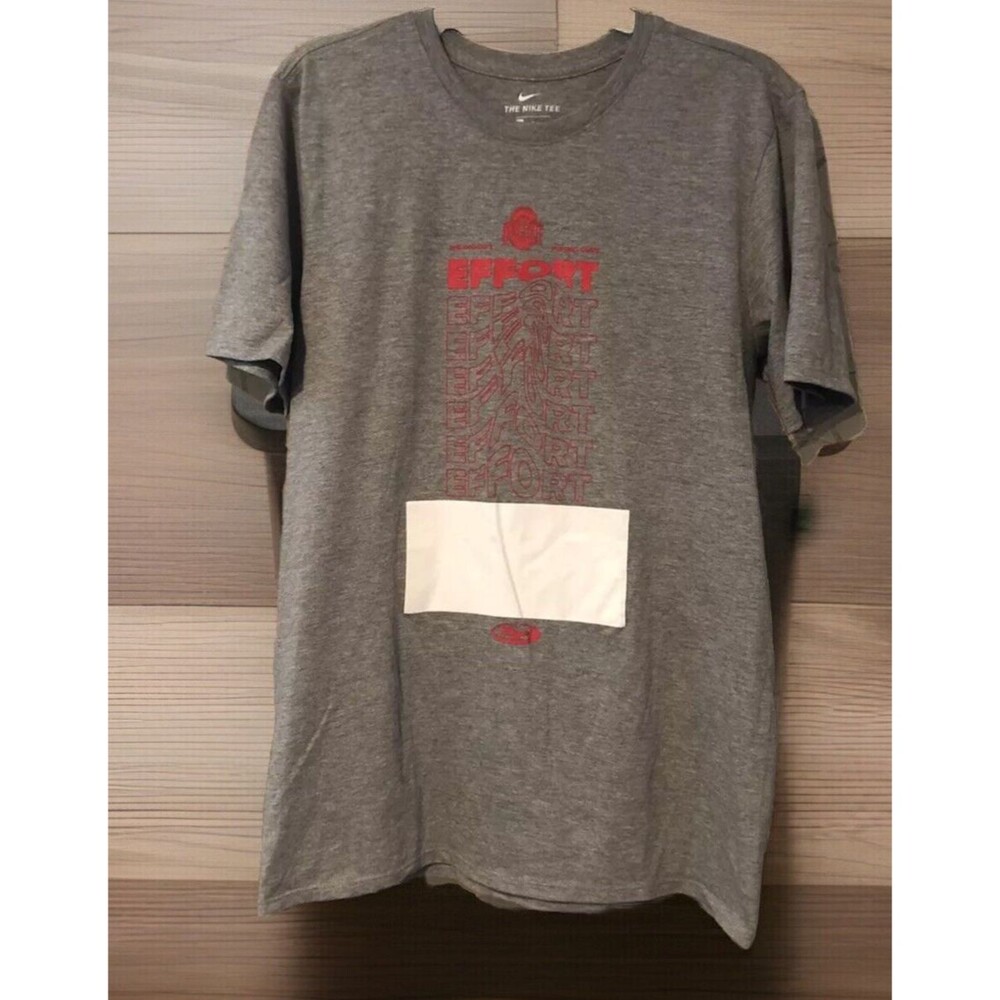 Nike Ohio State Buckeyes T Shirt Mens Medium Gray Football Camp Effort Graphic